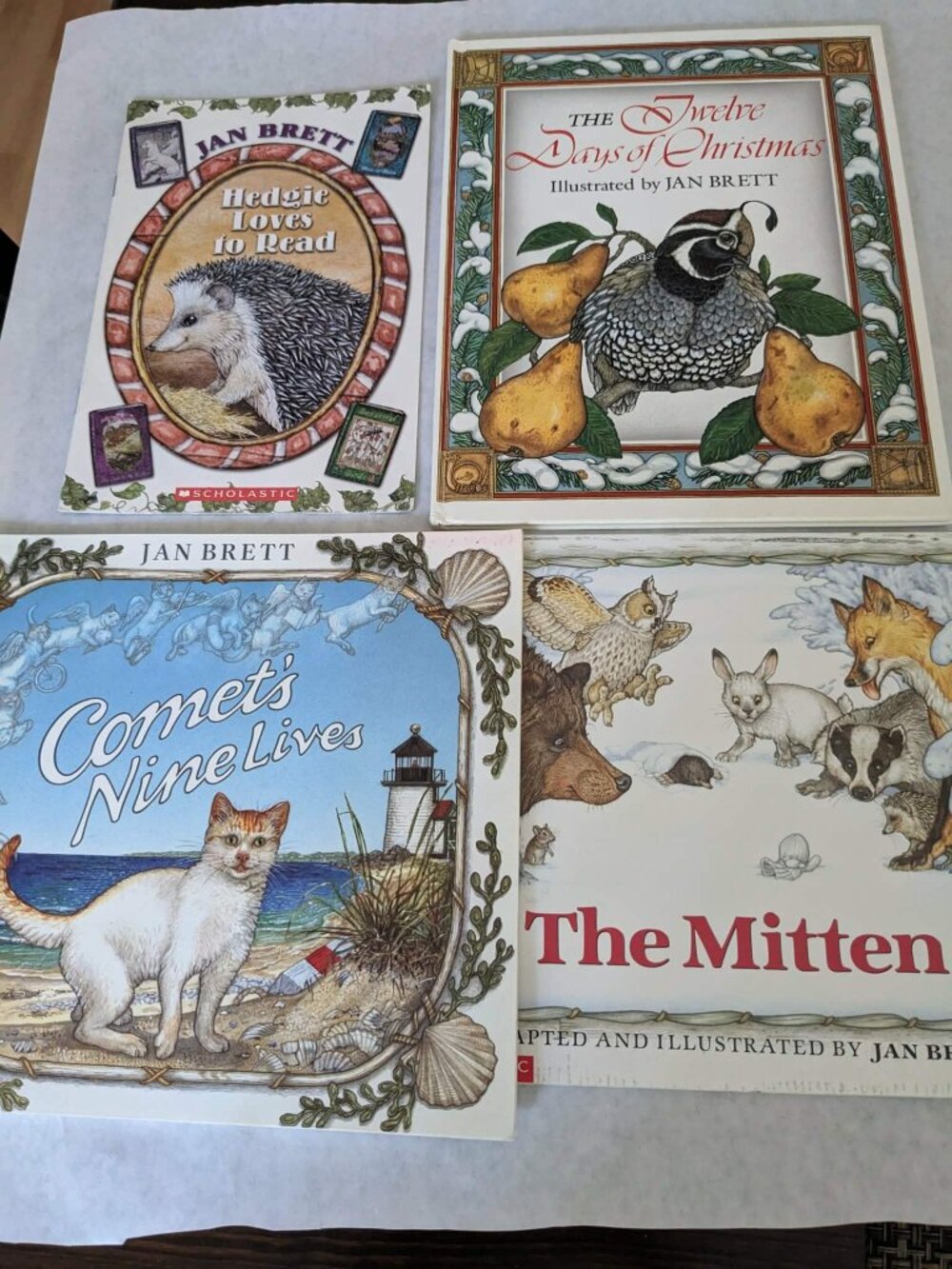 Jan Brett Books (4) Vintage EUC